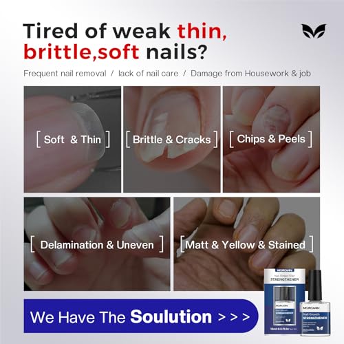 Morovan Nail Growth & Strengthener Treatment - Clear Nail Hardener