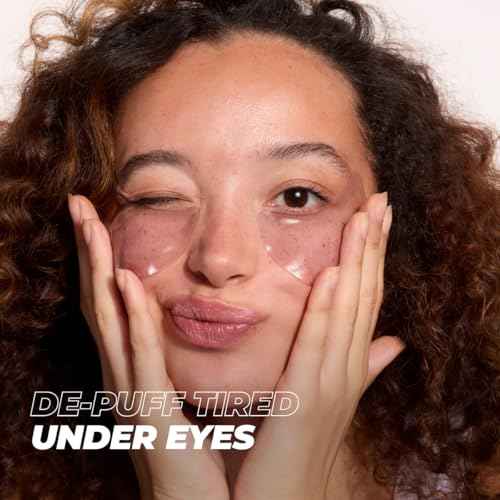 Vitamasques De-Puff Hydrogel Eye Pads with Lavender & Vegan Collagen, Under Eye Mask, Birthday Gifts For Women, Reduce Dark Circles, Puffy Eyes, Undereye Bags, Wrinkles - Under Eye Patches (Pack of 3)