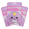 The Cr?me Shop | Korean Skin Care Lighten Up, Skin! Animal Narwhal Face Mask Sheet 3 Pack - Infused with Brightening Vitamin C
