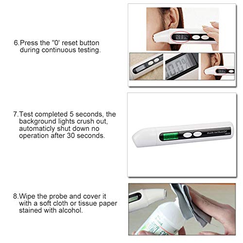 Digital Skin Hydration Tester & Oil Analyzer with LCD Display