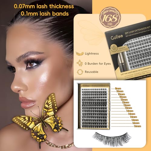 Arison Lashes Premade Lashes Fans False Eyelash Russian Extension Volume Fluff Natural Cat Eye Lash Tray(800PCS-10D-C-8-15mix)