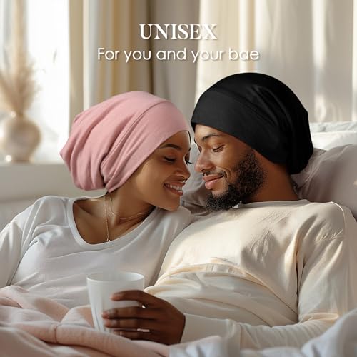 Mulberry Silk Sleep Bonnet for Hair Protection - Adjustable