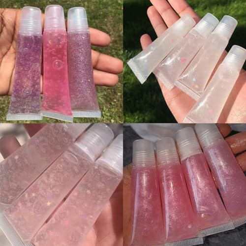 20pcs Empty Lip Gloss Tubes 10ml & 15ml Refillable DIY