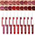18 colors Matte Velvety Liquid Lipstick Set, Long Lasting Lip Stain Waterproof Non-Stick Cup Liquid Lipgloss Set, High Pigmented Velvet Lip Gloss Kit