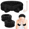 CERETIA Spa Headband & Wristband Set - 7pc Microfiber