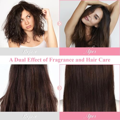 Rose Hair Perfume Mist - Long-Lasting Scent & Frizz Control