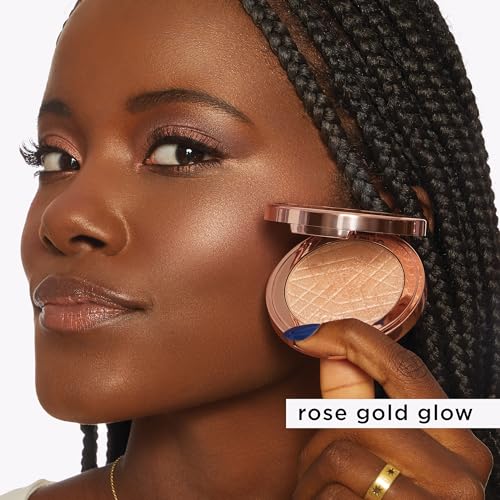 tarte Amazonian clay shimmering light ? Pressed Highlighter with Buildable Radiant Glow for a Natural Lightweight Luminous Finish, Vegan & Cruelty Free