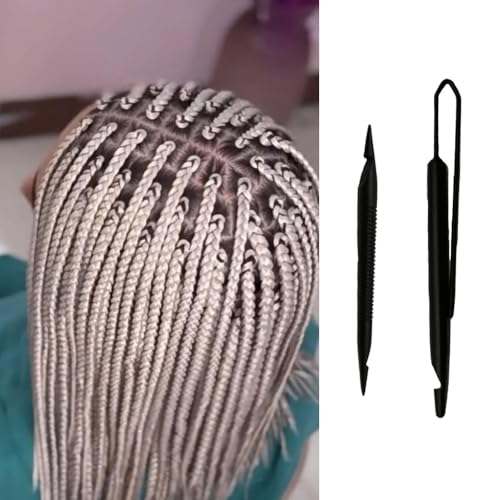 NentMent 2-Pack Loc Interlocking Tool Dual-End Dreadlock Crochet Hooks