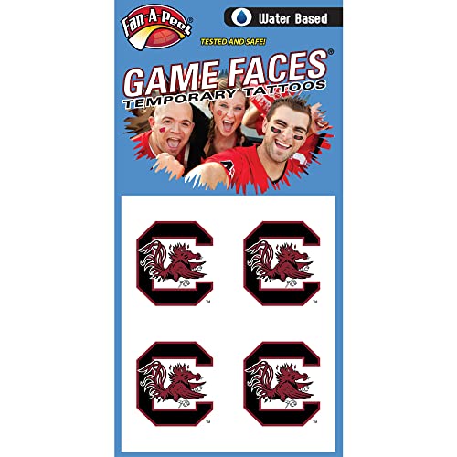 South Carolina Gamecocks Temporary Tattoos 4-Pack
