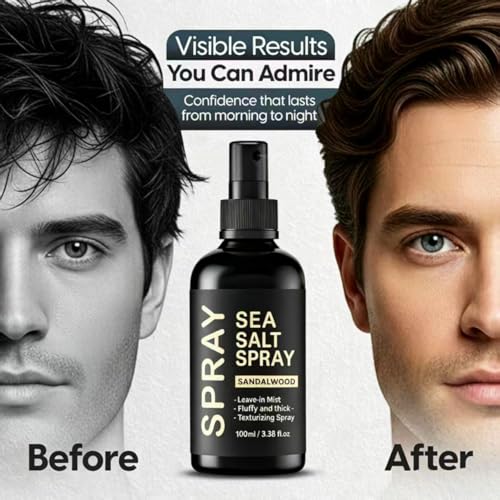 Sea Salt Spray for Hair - Beachy Waves & Texture, 3.38 fl oz