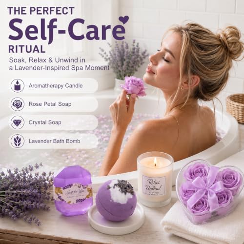 12-Piece Spa Gift Basket for Women with 40oz Tumbler & Blanket