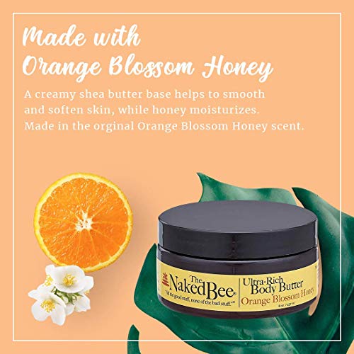 The Naked Bee Moisturizing Hand & Body Lotion, 6.7 Ounce, Orange Blossom Honey Orange Blossom Honey Ultra-Rich Body Butter, 8oz