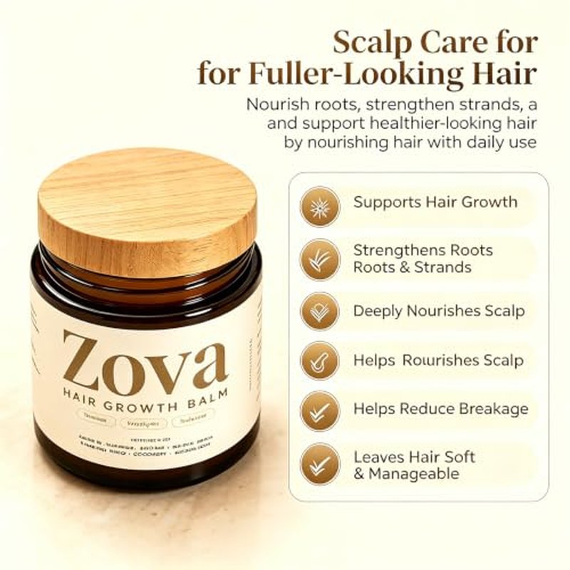 Hair Growth Balm - Natural Scalp Repair Solid Butter 4oz