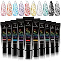 SEISSO Nail Stamping Polish Gel Set - 10 Vivid Colors, Long-Lasting, Easy to Use