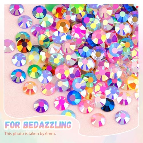50,000 Pcs 3mm Jelly Flatback Rhinestones Bedazzling Kit with B7000 Glue