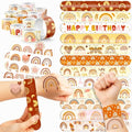Boho Rainbow Party Set - 48 Temporary Tattoos & Slap Bracelets