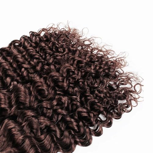 28 30 32 inch Color #4 Human Hair Bundle Chocolate Brown Kinky Curly