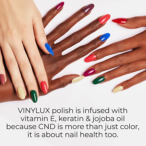 CND Vinylux Longwear Orange Nail Polish, Gel-like Shine & Chip Resistant Color, B-Day Candle, 0.5 fl. oz