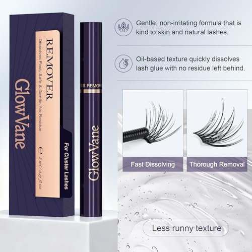 GlowVane Lash Remover for Extensions & Clusters - Gentle, Fast & Easy