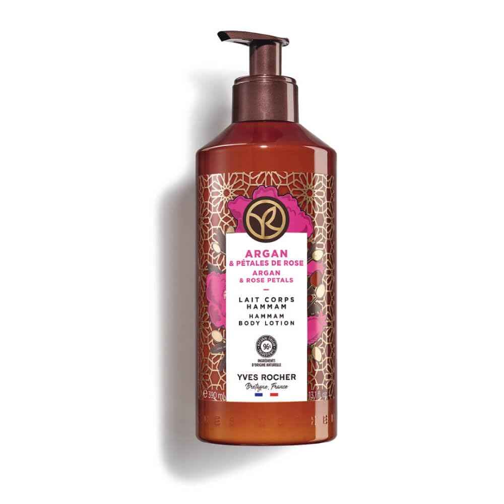 Yves Rocher Hammam Argan and Rose Petals Body Milk Lotion - 390 ml. / 13.1 fl.oz.