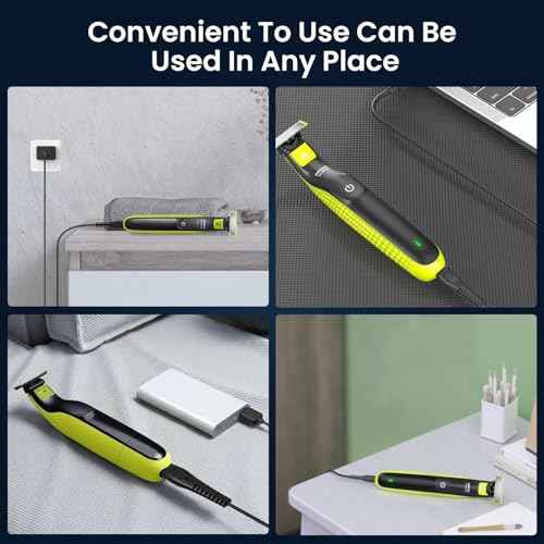 5V Fast Charger Fit for Philips Norelco One Blade QP2724 QP2834 QP1324 QP4631 QP6542 QP6552 QP4530 QP1924 MG7910 MG5910 MG9510 MG9525 Fit for Phillips One Blade Trimmer Electric Shaver Razor