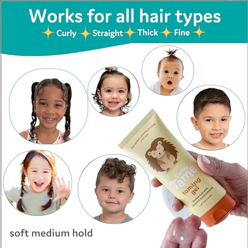 T is for Tame Kids Hair Gel - Anti-Frizz, Vitamin E, Non-Sticky