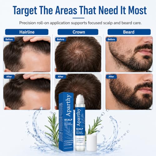 Hair Growth Serum Roll-On for Thicker Hair & Beard - 25ml