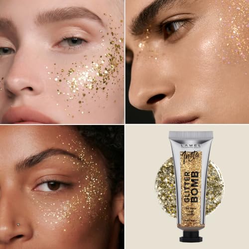 Lamel Insta Glitter Bomb Holographic Face & Body Gel