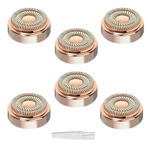 Generation 2 Replacement Heads for Flawless Facial Hair Remover Compatible with Flawless Replacement Heads,Fit for Flawless Replacement Heads Gen 2 for Flawless Facial Hair Removal for Women,6 Count.