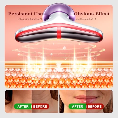 Pedete 7-Color Red Light Facial Massager with Heating & Vibration