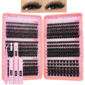 Cluster Lashes Kit 60D-200D with Bond & Seal - DIY Eyelash Extensions
