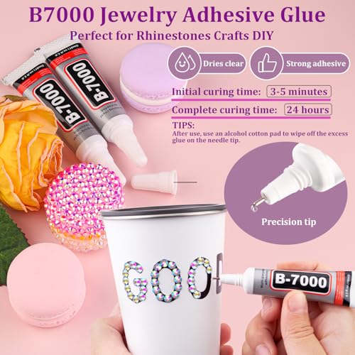 AB Resin Rhinestones Bulk Pack 25,000 Pcs for Crafting & DIY Decoration with Glue - Large Size & Variety - TINKRSTUFF