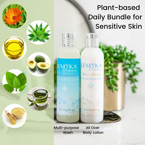 Eczema body Cream for eczema relief, Natural hand and body lotion, Gentle for sensitive skin, 8.3OZ, Infused with Aloe Vera & Calendula, Panthenol