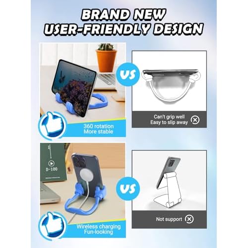 Easter Basket Stuffers Essentials for Teens Boys Girls Kids: Cell Phone Stand Upgrade Adjustable Thumbs Lazy Cell Phone Holder for Desk Cool Gadgets Fun Easter Gifts for Adults Men Women Teenagers