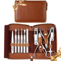 11-Piece Stainless Steel Manicure Set with Travel Case