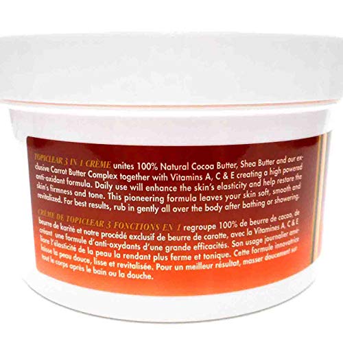 Topiclear 3-in-1 Cream with Cocoa, Shea & Carrot Butter - 18 fl oz