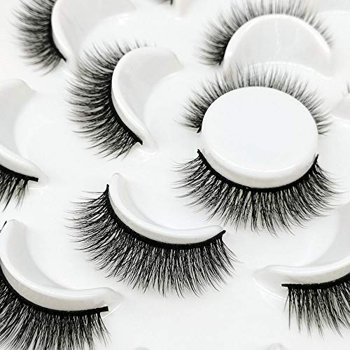 DAODER False Eyelashes Short Lashes Natural Half Lashes Cat Eye Lashes Extension Soft 3D Fake Eyelashes Bulk