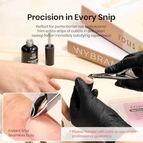 Beetles Pro 1-Pcs Cuticle Trimmer ? Professional 4MM Blade Swan Neck Cuticle Nippers Stainless Steel Dead Skin Nails Nippers for Nail Care, Nail Art Prep ? Salon Quality Manicure Tool