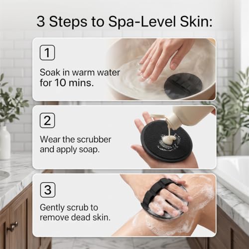 No Pain Exfoliating Bath Glove - Korean Spa Scrubber