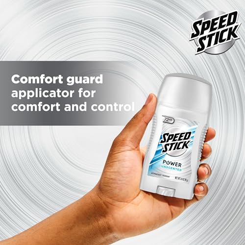 Unscented Antiperspirant Deodorant for Men - 72 HR Protection, 3.0 oz Stick (4 Pack)