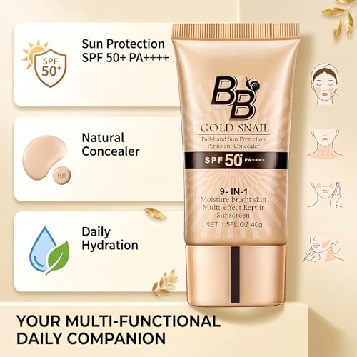 BB Cream SPF 50 PA++++ Tinted Moisturizer Sunscreen 40g