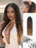LUVME Deep Wave Miracle Knots Crochet Human Hair 20 Inch 50g #1B/30