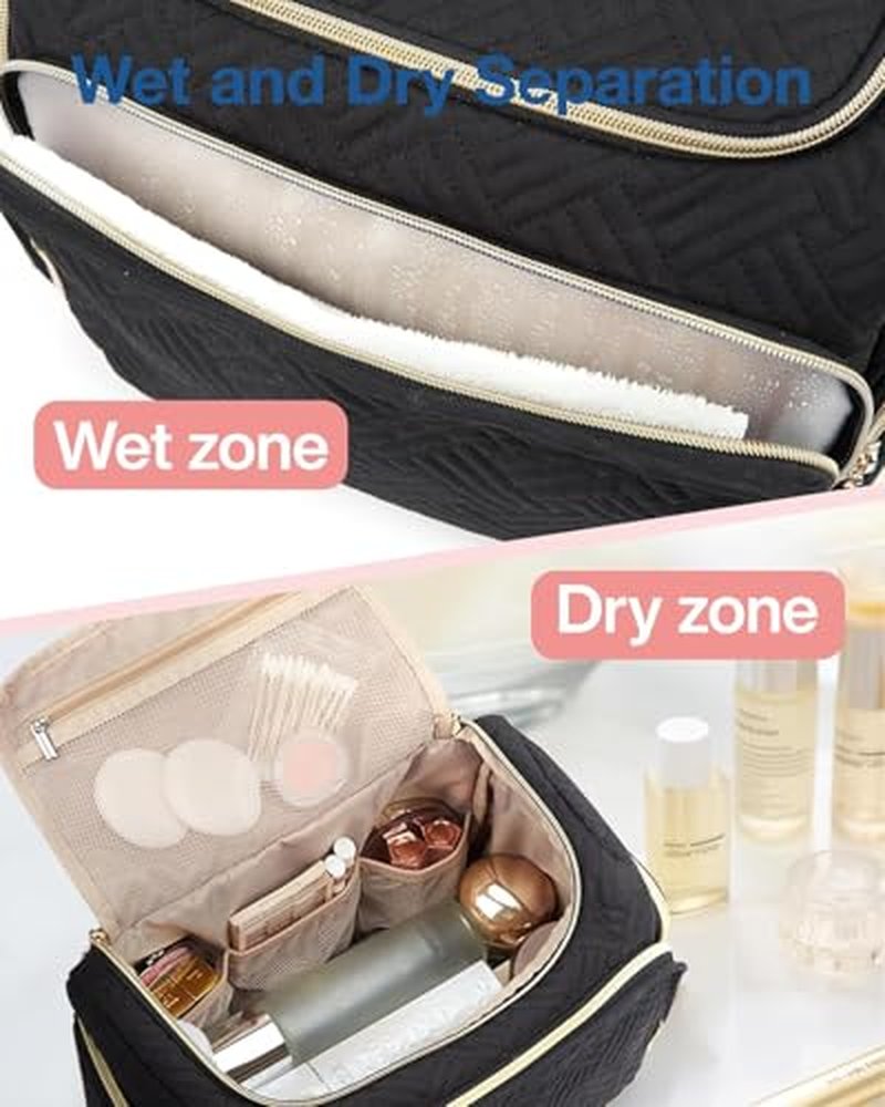 BAGSMART Travel Toiletry Bag for Women - Cosmetic Organizer