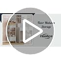 HOOBRO Mobile Makeup Organizer Cart with Fabric Drawers