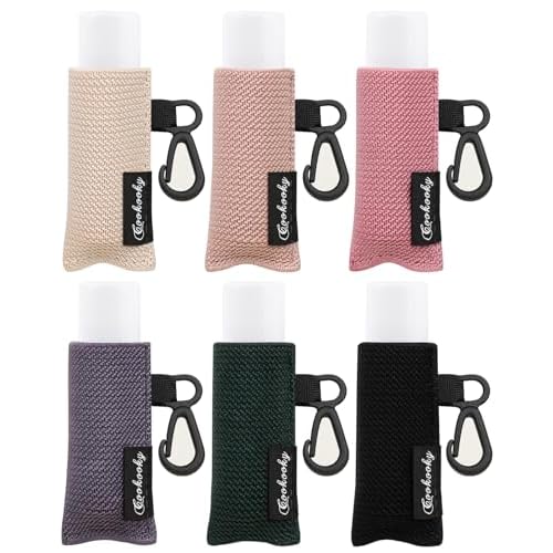 COOKOOKY Chapstick Holder Keychain Cute Minimalist Design Lip Balm Keychain Holder