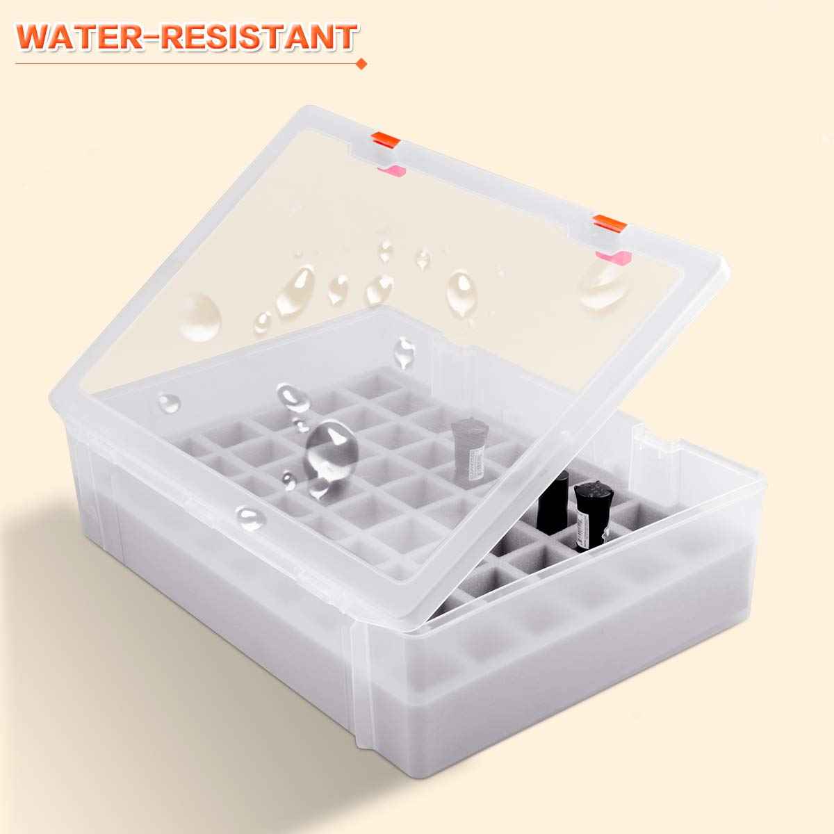 ALCYON Universal Nail Polish Holder & Organizer Contains 54 Bottles for Gellen, for Beetles, for Sally Hansen, for OPI, for Essie and Other Fingernail Polish (ONLY A CASE)-Clear