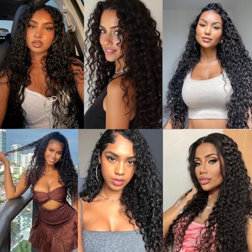 Deep Wave Human Hair Crochet Extensions - 16 Inch Knotless 60g