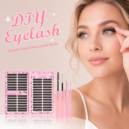 Lash Clusters Kit 10-16mm Natural DIY Eyelash Extensions 300pcs