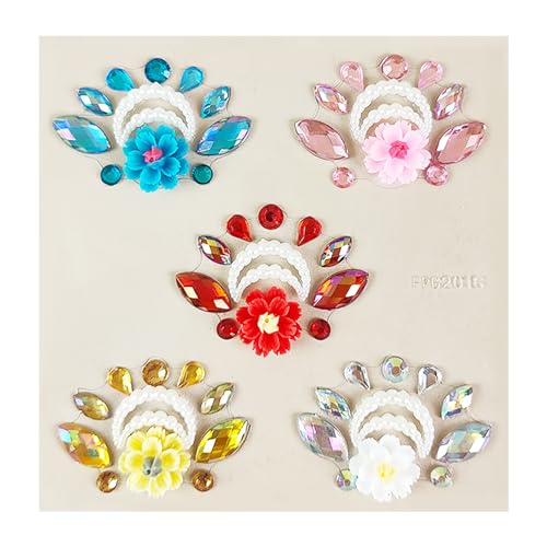 20Pcs Face Gem Stickers - Rhinestone Forehead Decals for Festivals