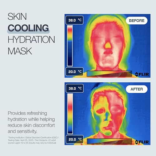 POESIA EGF Cooling + Recovery Sheet Mask Set ? -8¡ÆC Instant Chill | Korean Pore-Refining Face Mask with Allantoin, Witch Hazel & Ceramides | 5 Sheets | Soothes, Brightens, Tightens